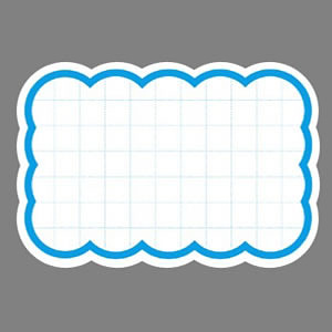 抜型カード 16-4491 ブルー