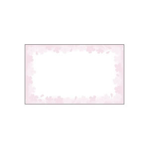 16-1710 カード 花枠 名刺サイズ