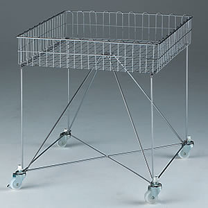 スモールバスケットワゴンW600 白