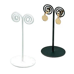 うずまき型イヤリングスタンド (黒)