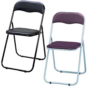 折りたたみパイプイス (9) ブラック