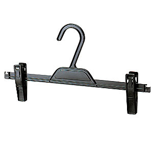 プラスティック製ボトムハンガー 黒 (10個セット)