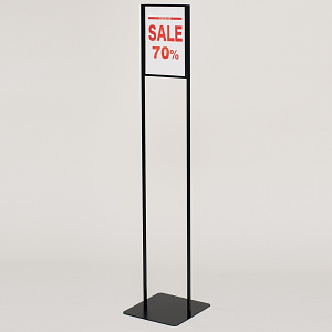 スリムフロア案内スタンド サイズ:A4用 (57311-1*)