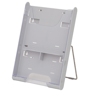 SCP卓上パンフレットスタンド A4 1列1段 カラー:ホワイト (58001WHT)