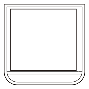 差替楽々・ポケット胸章 60×60 白 (368-12)
