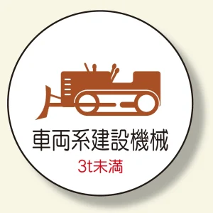 作業管理ステッカー車両系建設機械3t未満 (370-97)