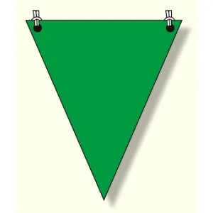 三角旗 緑無地 (372-63)