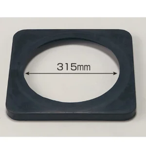 カラーコーン用ウエイト (700mmH用) 黒・ゴム製2kg (385-41)