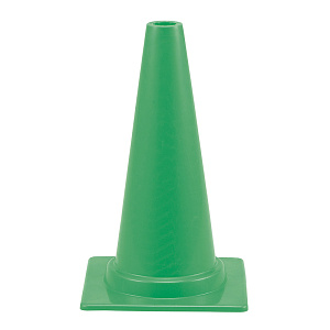 ミニカラーコーン 緑 450mmH (385-82A)