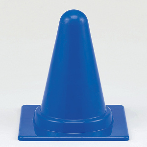 ミニミニカラーコーン 青 300mmH (385-89)