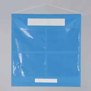 フリー安全掲示板 (屋内用) A3ヨコ用 青 (464-01B)