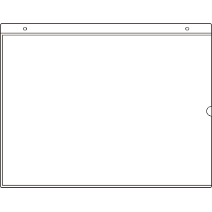 吊り下げ式ポケット標識 A3用 (807-36)