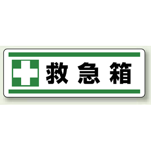 救急箱 短冊型ステッカー (ヨコ) 120×360 (5枚1組) (812-83)