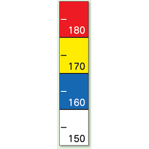 防犯メジャー PP ステッカー 400×80 (823-24)