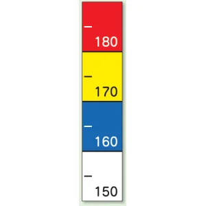 防犯メジャー PP ステッカー 400×80 (823-24)