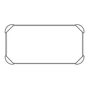 反射看板 補助板 白部反射 200×400 (824-78A)