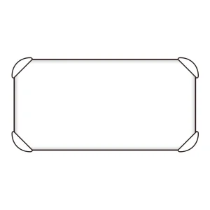 反射看板 補助板 白部反射 200×400 (824-78A)
