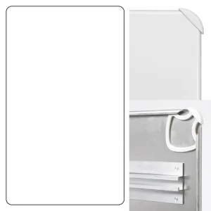 構内標識 白無地 (3WAY向き) 構内標識 アルミ 680×400 (833-100A)※標識のみ