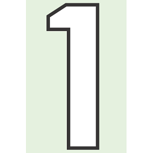 路面用番号表示 1 合成ゴム 280×1.2mm厚 (834-51)