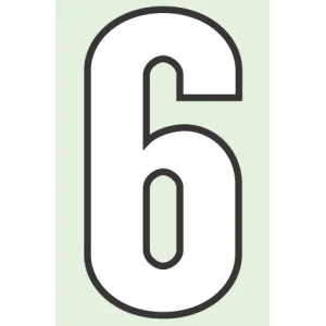 路面用番号表示 6 合成ゴム 280×1.2mm厚 (834-56)