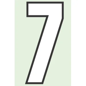 路面用番号表示 7 合成ゴム 280×1.2mm厚 (834-57)