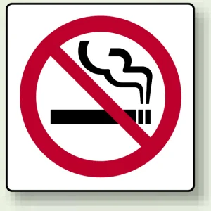 ピクトサインステッカー（2枚1組）100×100 禁煙 (839-02A)