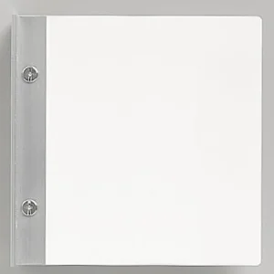 トイレ突き出し表示 プレート/アクリル 金 具/アルミ 無地板 200×200 (842-61)