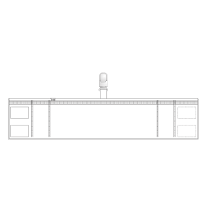 差替楽々・ファスナー付腕章 クリップタイプ 白 (848-55)