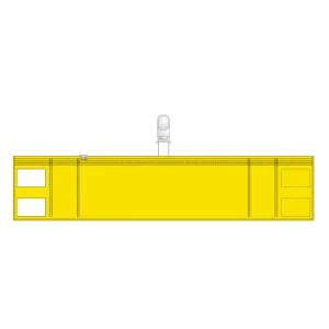 差替楽々・ファスナー付腕章 クリップタイプ 黄 (848-56)