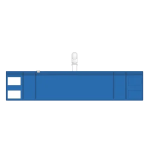 ファスナー式腕章 クリップタイプ 青 (848-59)