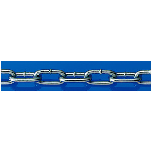 リンクチエーン 線径4.8Φ (1m) (860-57) 鉄(ユニクロメッキ仕上げ) (860-57)