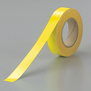 蛍光テープ (セパ付) 黄 30mm幅×20m巻 (863-16)