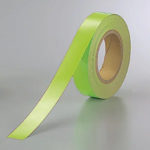 蛍光テープ (セパ付) 20m巻 緑 30mm (863-17)