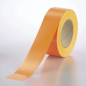 蛍光テープ (セパ付) 20m巻 オレンジ 50mm (863-21)