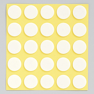 丸型発泡両面テープ (セパ付) 15mmΦ 100個入 (1枚25個付×4) (863-361)