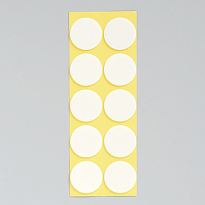 丸型発泡両面テープ (セパ付) 25mmΦ 100個入 (1枚10個付×10) (863-362)