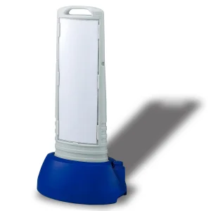 サインキューブスリム 白無地 グレー 片面 (865-681AGY)