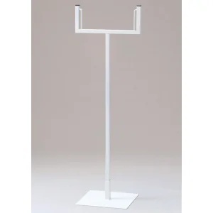 フリースタンド スチール白塗装仕上げ 300角×1015 (868-20A)