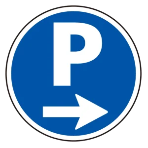 (サインタワー同時購入用)上部標識 P→ (887-702R)
