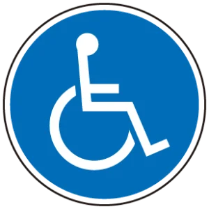 (サインタワー同時購入用)上部標識 車イスマーク (887-726)