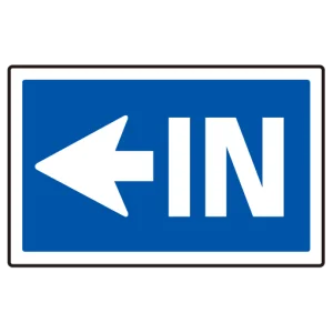 下部標識 ←IN (サインタワー同時購入用) (887-741L)