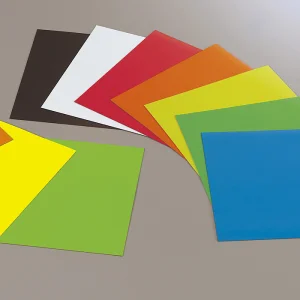 ゴムマグネット 白 500×500×0.8 (1枚) (892-10)