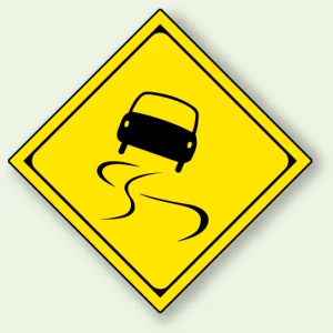 警告標識 スリップ注意 (894-42B)