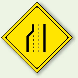 警告標識 車線数減少 (894-45B)