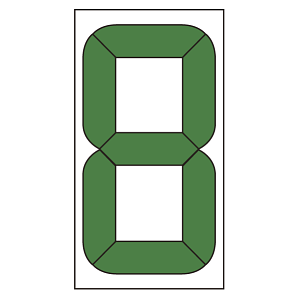 867-19用交換用数字版 (大) 180×96mm (899-36)