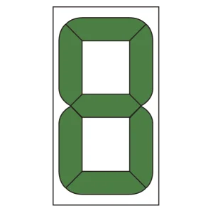 867-19用交換用数字版 (小) 100×48mm (899-35)