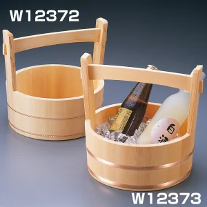 岡持型冷酒クーラー 銅タガ【受注生産品】(W12373)