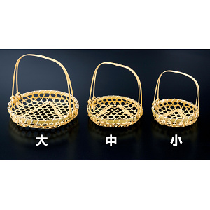 白ユリ手付篭 大(W14251)