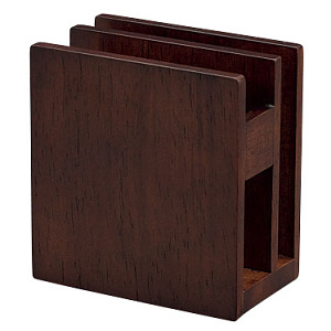 SC 木製ナプキン&メニュースタンド ブラウン(W15277)