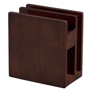 SC 木製ナプキン&メニュースタンド ブラウン(W15277)